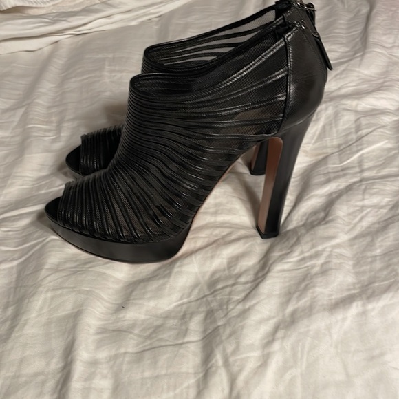 Prada Black Booties with a shear stripe that makes them ultra sexy and a rare - Picture 5 of 7